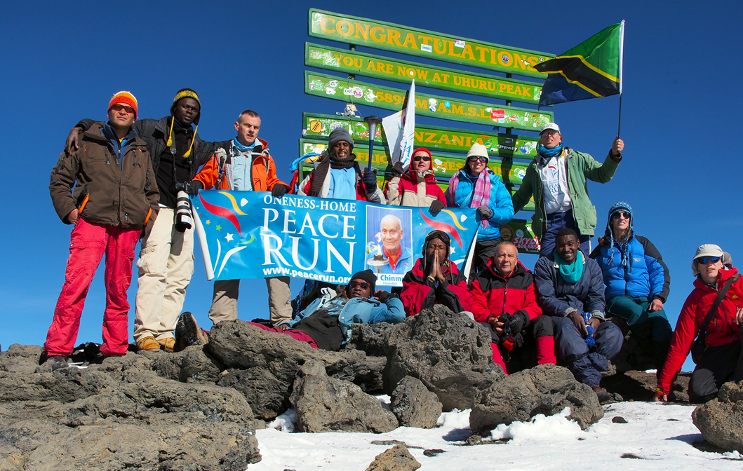 Safely back – and the peace torch made it up to Kili!